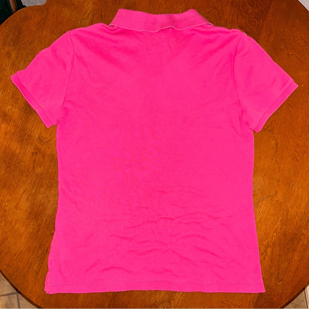 Lauren Ralph Lauren Bright Pink Short Sleeve Polo - Picture 3 of 5